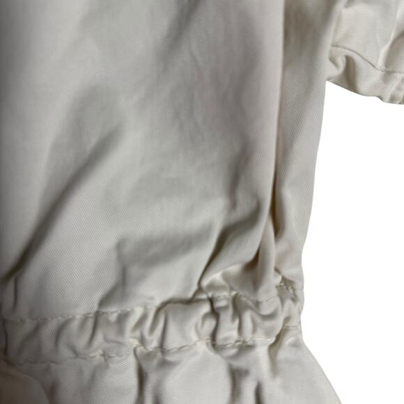 BOSS Hugo Boss Dalema White Khaki Utility Short Sleeve Shirt Dress Size 8 - Picture 15 of 16